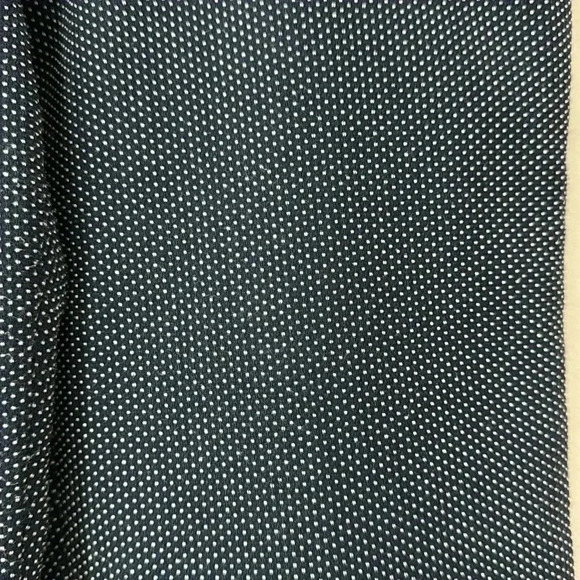 Navy Blue Polkadot Zip Front Stretch Pants Size 10 - Picture 5 of 11